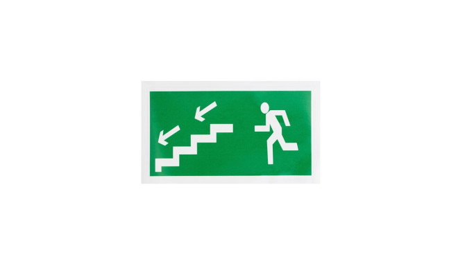 STICKER LEFT EXIT DOWN STAIRS 100X180MM