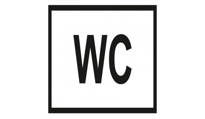 KLEEBIS WC 120X120MM