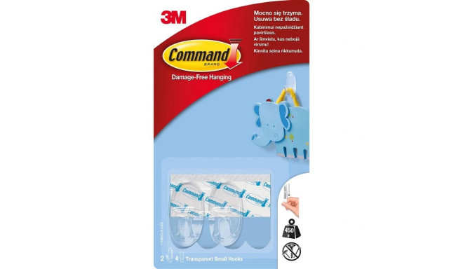 COMMAND 17092 CLEAR HOOKS/ S, 450GR