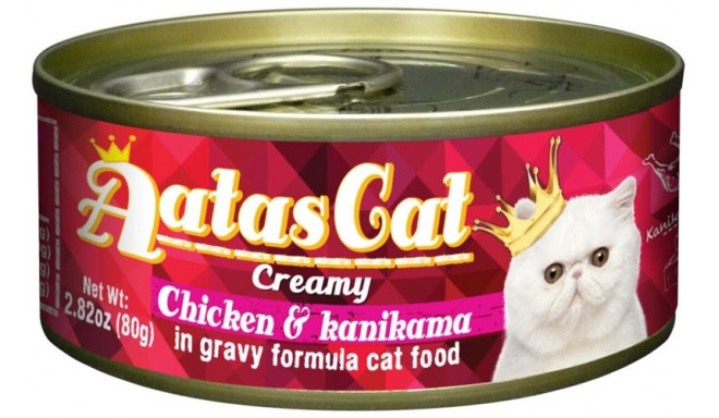 AATAS CAT CREAMY CHICKEN_KANIKAMA 80G