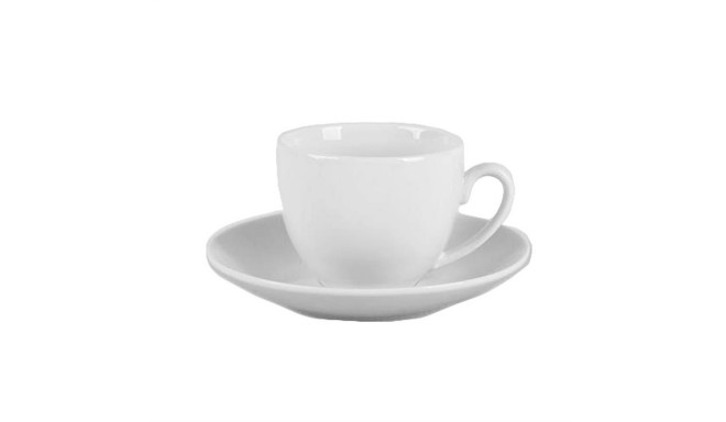 PORCELAIN 80ML CUP AND SAUCER NEW