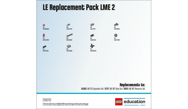 LEGO Education Mindstorms EV3 asenduskomplekt 2