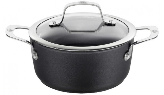 BALLARINI Alba pot with lid titanium 2.7 L ALBG2LD.20D