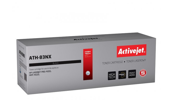 Activejet ATH-83NX toner (replacement for HP 83X CF283X; Supreme; 2200 pages; black)