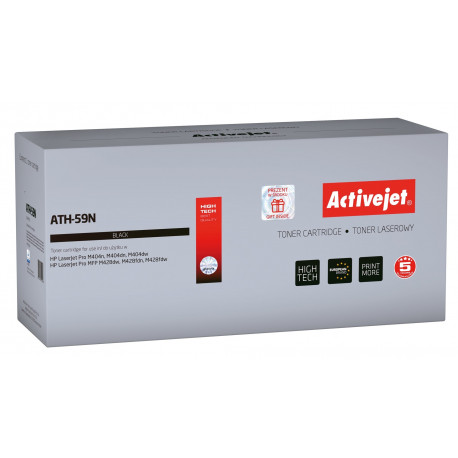Activejet ATH-59N toner (replacement for HP 59A HP59A CF259A; Supreme; 3000 pages; black)- Without c