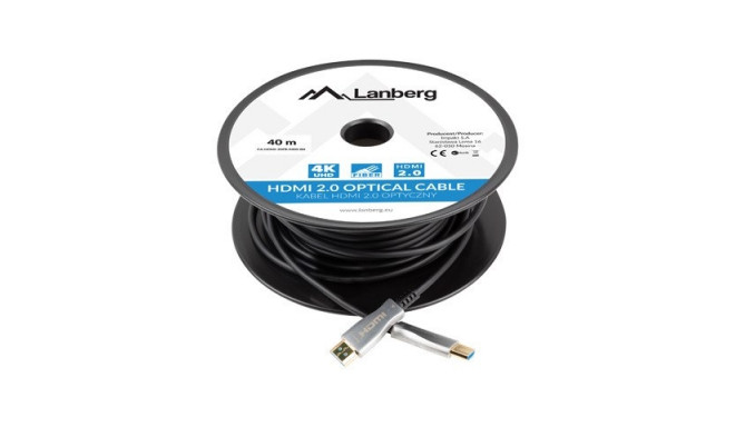 Lanberg CA-HDMI-20FB-0300-BK optical cable HDMI M/M 30m v2.0 4K