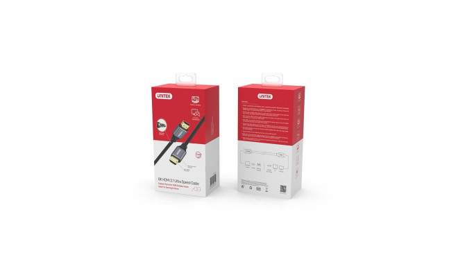 UNITEK C138W HDMI kaabel 2 m HDMI Type A (Standard) must, hall
