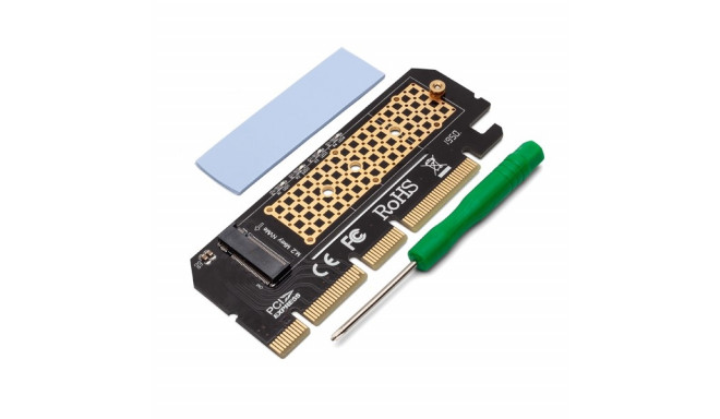 Expansion card, adapter M.2 NVMe M-Key PCI-E Savio AK-41