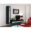 Cama Shelf unit VIGO NEW 180/40/30 black/black gloss