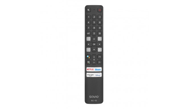 SAVIO RC-15 universaalne kaugjuhtimispult/asendus TCL, SMART TV jaoks