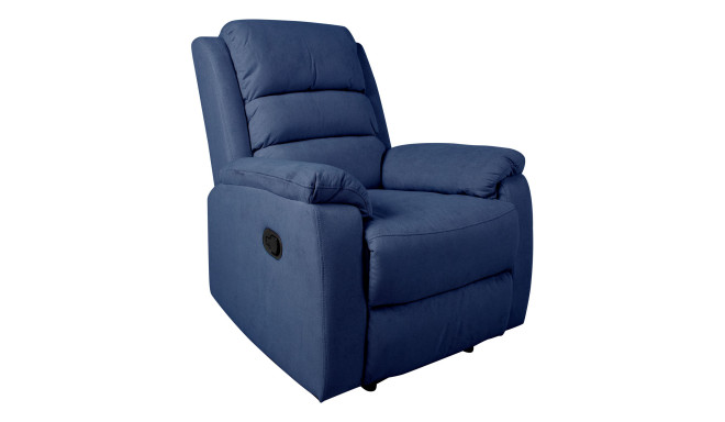 Atpūtas krēsls - reglaineris MANUEL,ar manuālu mehānismu, tumši zils