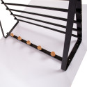 Wall rack FOREST 60x33x20cm, black