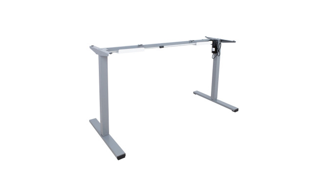 Table leg ERGO OPTIMAL with 1 motor, silver grey