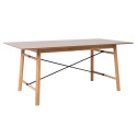 Dining table EMERALD 180x90xH75cm, light oak