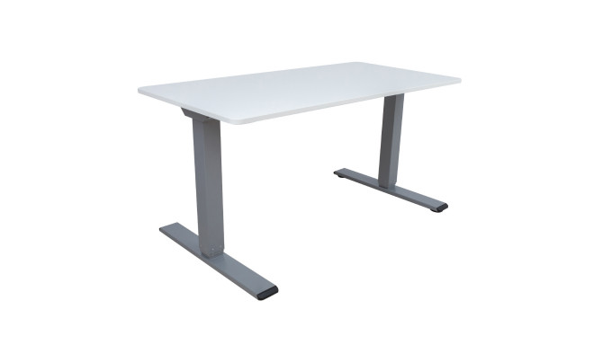 Töölaud ERGO OPTIMAL 2-mootoriga 140x80cm, hallikasvalge