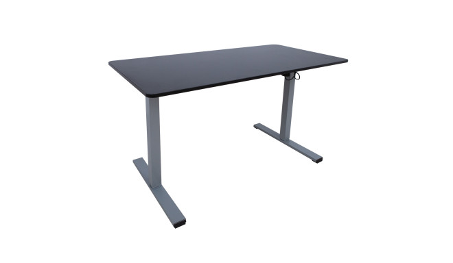 Desk ERGO OPTIMAL with 1 motor 120x60cm, black/grey