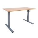 Desk ERGO OPTIMAL with 1 motor 120x60cm, oak/grey