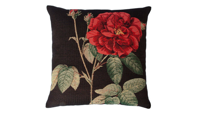Padi HOLLY ROSE, 45x45cm, elegantne roos/must, 50%puuvill, 50%polüester, kangas-331/289.