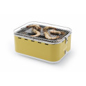 Charcoal table grill 44x33x21cm, yellow