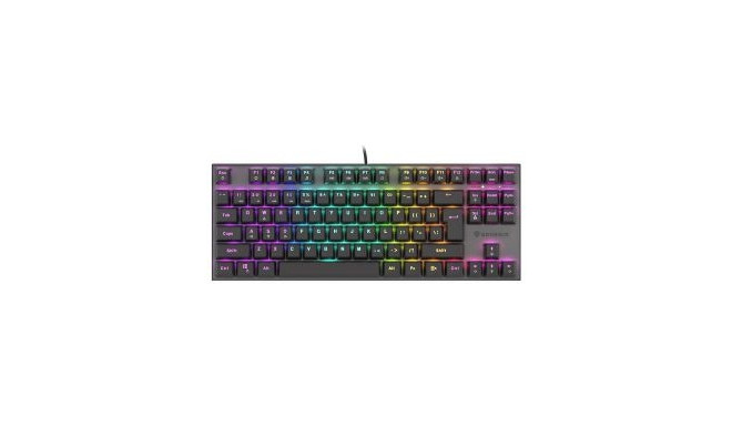 Genesis THOR 303 TKL, Mechanical Gaming Keyboard, RGB LED light, US, Black, Wired, USB Type-A