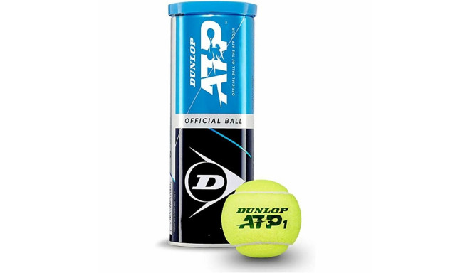 Tennis Balls Dunlop Dunlop ATP Yellow Multicolour Water