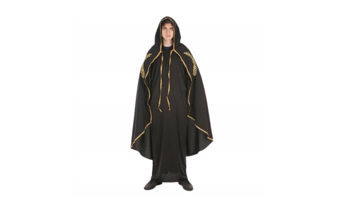 Cloak Costume for Adults M/L Black Golden