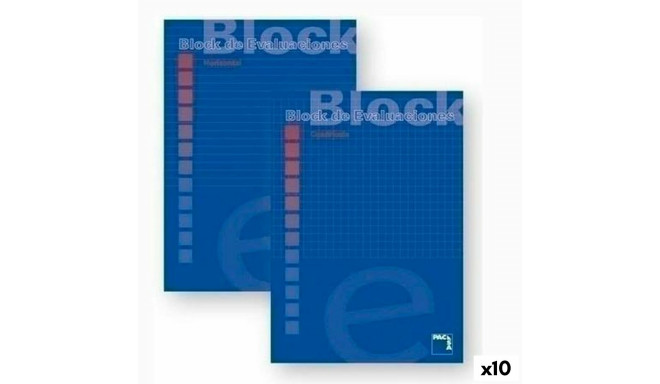 Notepad Pacsa Blue A4 50 Sheets 4 mm (10 Units)