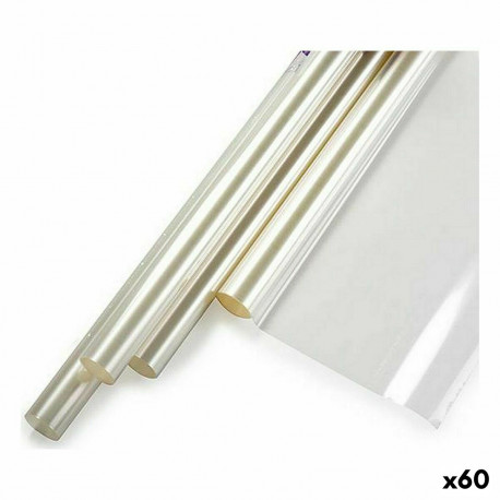 Gift Wrap FLOR7X5TRA FLOR7X5TRA Transparent 70 x 500 cm (60 Units)