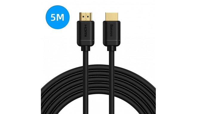 Kaabel HDMI-HDMI 5.0m (HDMI 2.0) must 4K 30Hz, BASEUS