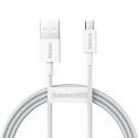 Kaabel USB2.0 A pistik - micro USB pistik 1,0m valge Superior seeria BASEUS
