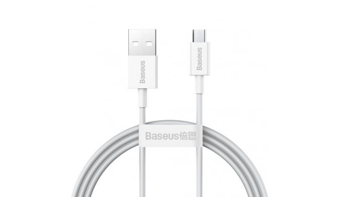 Кабель USB2.0 A штекер - micro USB штекер 1,0m белый Superior серия BASEUS