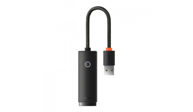 Interneti adapter USB A kuni RJ45 100Mbps, must