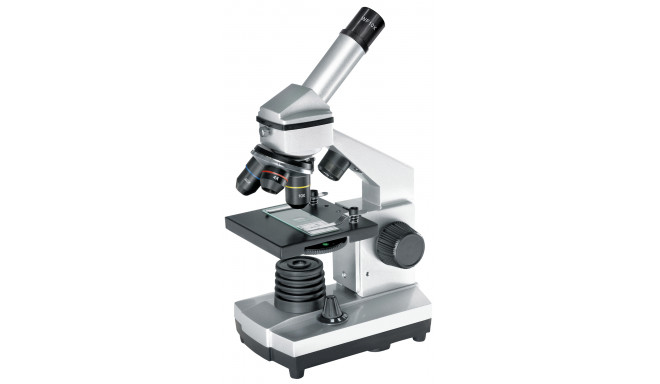 Microscope Bresser Junior Biolux CA 40X-1024X with experimental kit and smartphone adapter