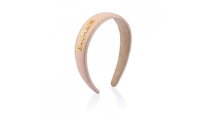 BALMAIN HAIR napa nahast peavõru / Leather Headband Golden BALMAIN logo