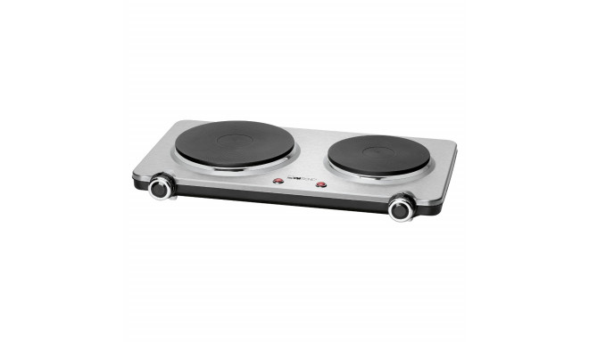 Clatronic Stainless steel double hotplate