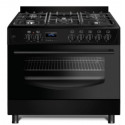 Gaasipliit elektriahjuga Ravanson Modern KWGEK90B, must