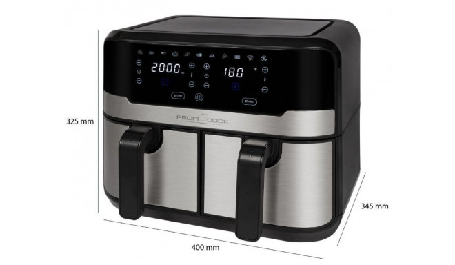 Double hot air fryer ProfiCook PCFR1242H