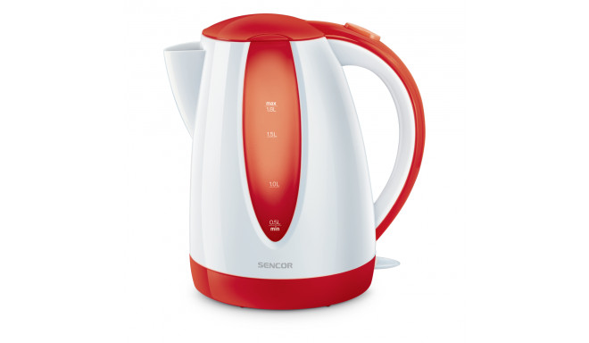 Water kettle Sencor, white/red