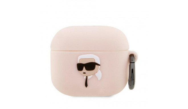 KARL LAGERFELD case for APPLE Airpods Pro KLAPRUNIKP (3D Sil NFT Karl) pink