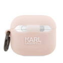 Original case KARL LAGERFELD KLAPRUNIKP for Apple Airpods Pro (3D Sil NFT Karl / pink)