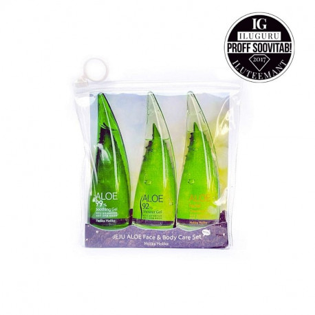 Holika Holika Komplekt hooldustoodetega Jeju Aloe Face & Body Care Set