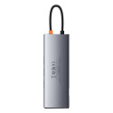 Baseus Metal Gleam 9v1 multifunkční USB Type C HUB - 3x USB 3.2 Gen 1 5Gbps / USB Type C PD 100W / V