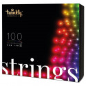 Twinkly 100 RGB LED String (Gen II), IP44, 8 m, must - Nutikad jõulutuled