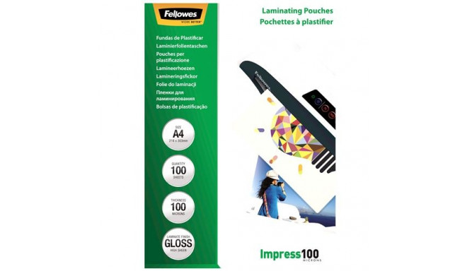 A4 Glossy 100 Micron Laminating Pouch - 100 pack