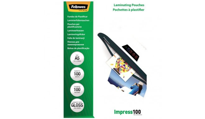 A5 Glossy 100 Micron Laminating Pouch - 100 pack