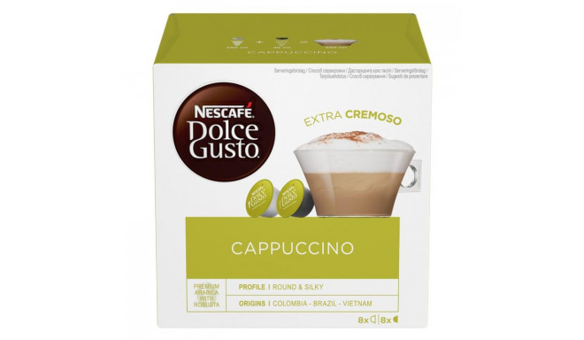 Nescafe coffee capsules Dolce Gusto Cappuccino