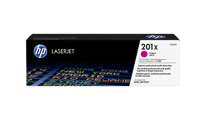 HP 201X (CF403X) Toner Cartridge, Magenta