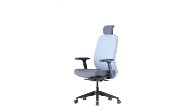 Up Up Athene ergonomic office chair Black, Grey + Blue fabric