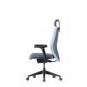 Up Up Athene ergonomic office chair Black, Grey + Blue fabric