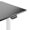 Height Adjustable Table Up Up Thor White, Table top L Black